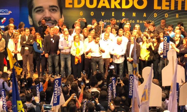 PSDB confirma Eduardo Leite na disputa ao Governo do Estado