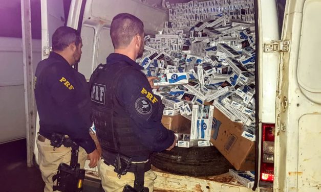 Polícia Rodoviária apreende cerca de 200 mil maços de cigarro contrabandeados