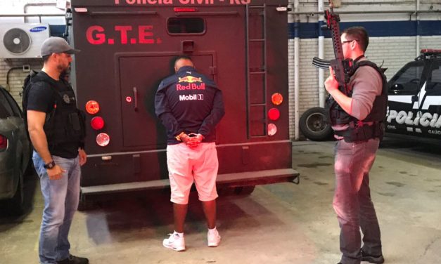 Polícia prende suspeito de envolvimento em grupo de assaltos a banco