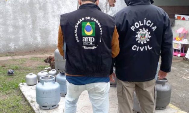 Polícia interdita estabelecimento que vendia gás no litoral do Rio Grande do Sul
