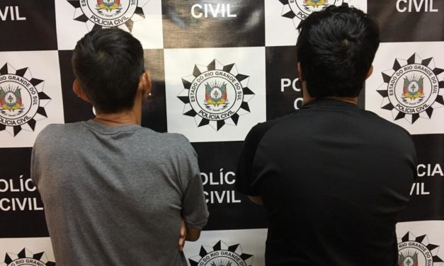 Dois suspeitos de receptação e corrupção de menores são presos em Passo Fundo
