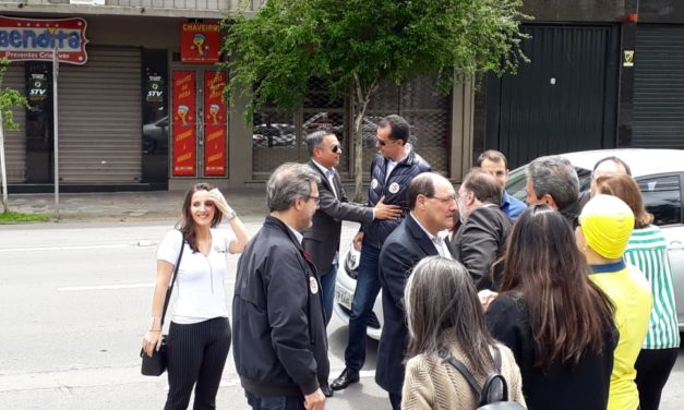 Candidato José Ivo Sartori, chega a Caxias do Sul para votação