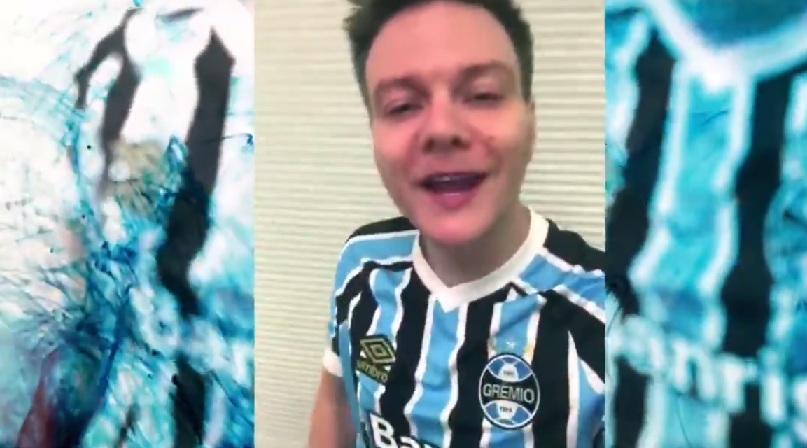 Grêmio divulga vídeo com Michel Teló