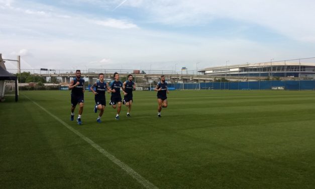 Bressan é a novidade no treino do Grêmio