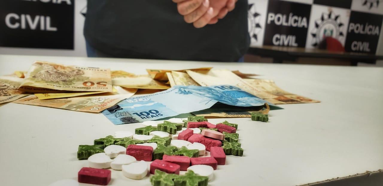Polícia prende suspeito de tráfico de drogas em Alvorada
