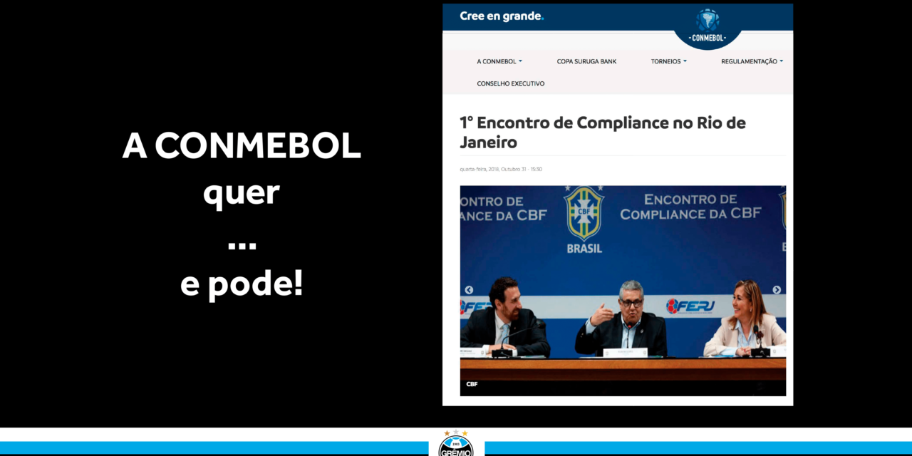 Confira a defesa do Grêmio no julgamento da Conmebol