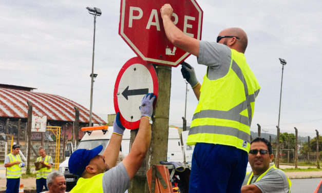 Ação educativa alerta sobre vandalismo na sinalização viária