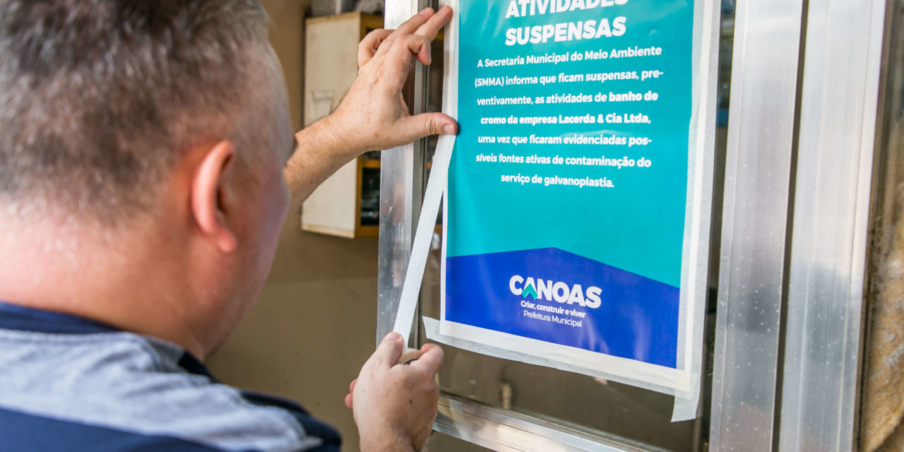 Prefeitura de Canoas suspende atividades de empresa suspeita de contaminar lençol freático