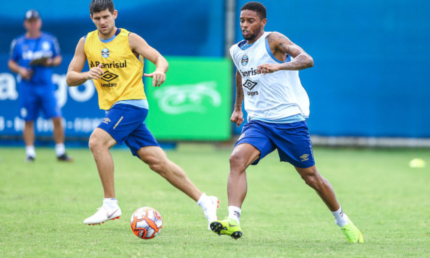 Marinho e André treinaram no terceiro time do Grêmio