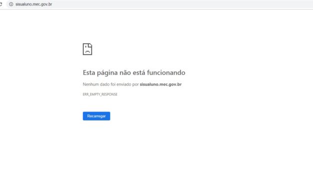 Site do Sisu fica fora do ar