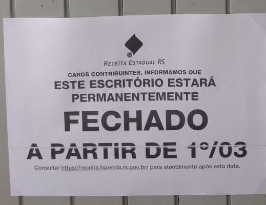 Unidade da Receita Estadual em Guaíba será fechada na próxima semana