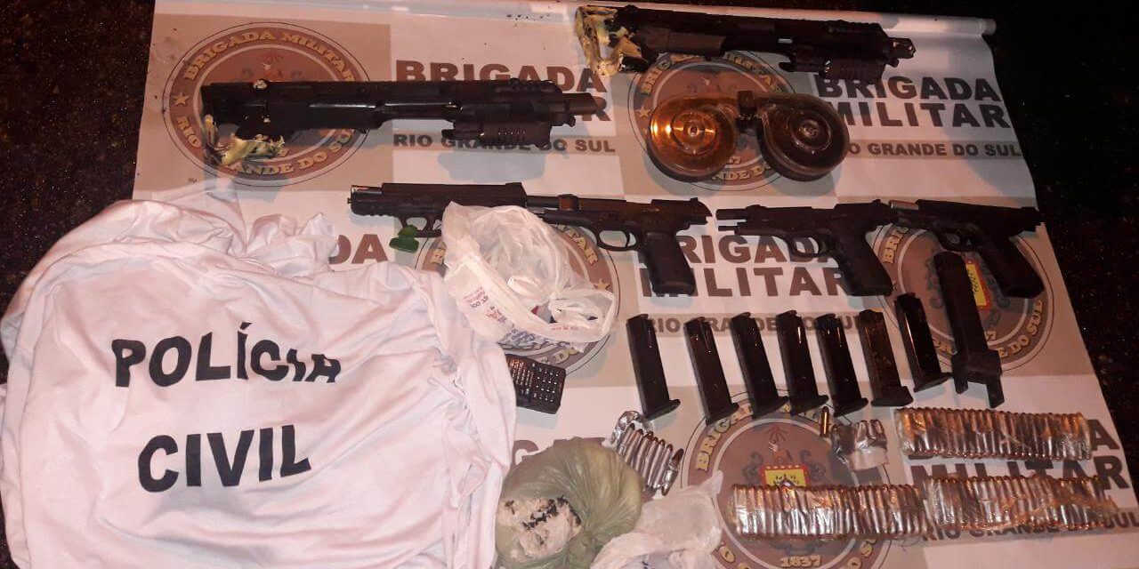 Brigada Militar apreende armas no bairro Bom Jesus