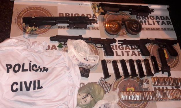 Brigada Militar apreende armas no bairro Bom Jesus