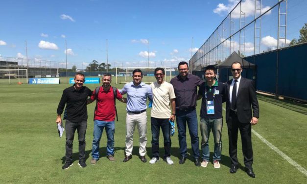 Representante da Seleção do Catar faz visita no CT do Grêmio