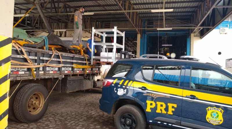 Ação conjunta da Brigada e da PRF recupera veículos roubados