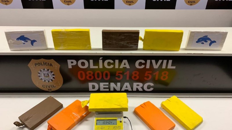 Polícia Civil apreende R$300 mil em cocaína