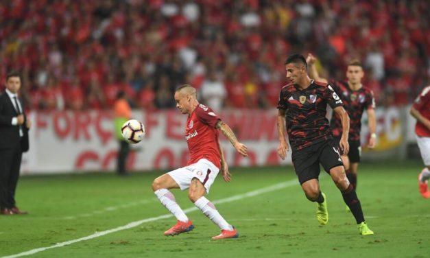 Inter não segura vantagem e empate com River Plate no Beira-Rio