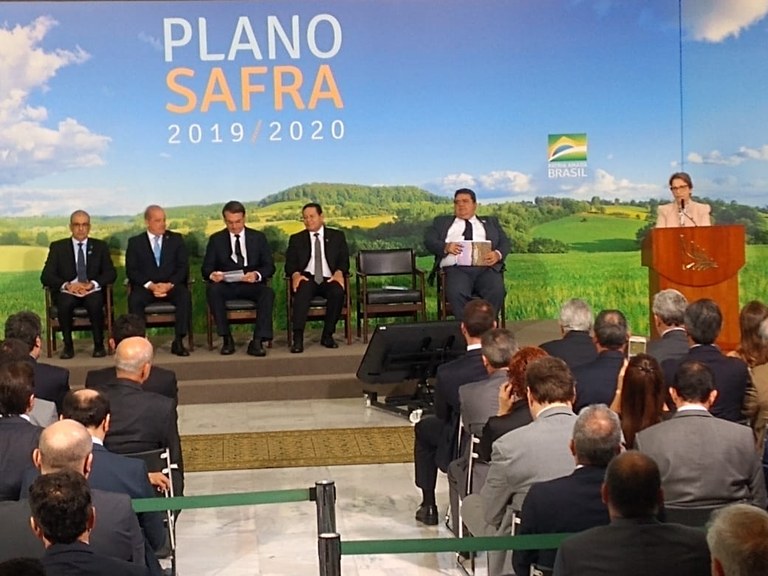 Governo lança Plano Safra 2019/2020 com R$ 225,59 bilhões para apoio de produtores