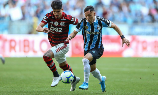 Gabigol marca gol de pênalti e Grêmio perde para o Flamengo na Arena