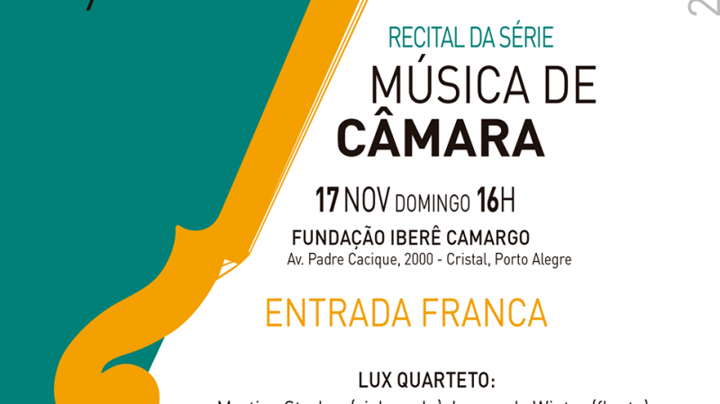OSPA encerra Série Música de Câmara 2019 com recital na Fundação Iberê Camargo