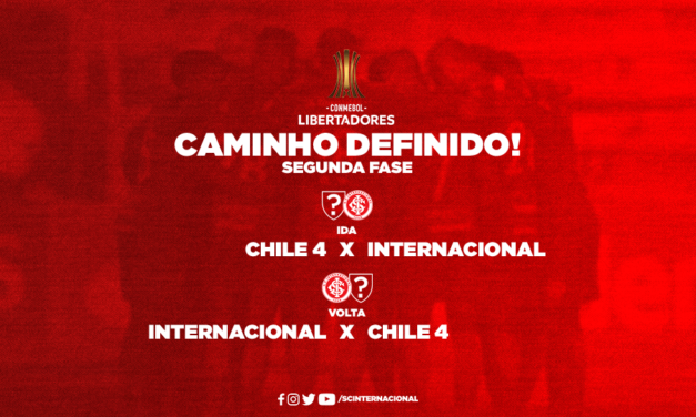 Inter só conhecerá primeiro adversário da fase preliminar no fim de janeiro