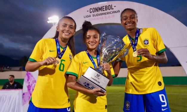Gurias Gremistas conquistam a Liga Conmebol Sul-Americana com a Seleção Brasileira sub-20
