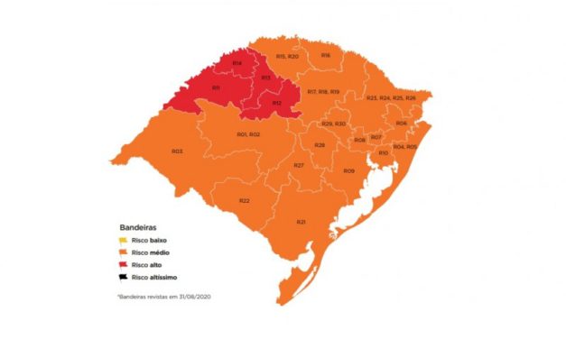 Porto Alegre volta a ficar com bandeira laranja em modelo de distanciamento controlado