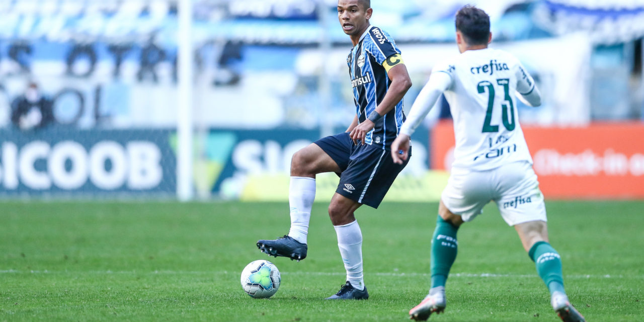 Grêmio empata com o Palmeiras, na Arena, na 11ª rodada do Brasileirão