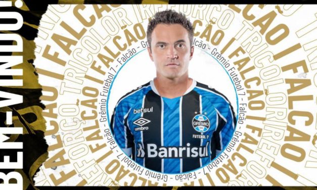 Grêmio Fut 7 anuncia a contratação de Falcão para as disputas da Liga Fut7 e Liga das Américas