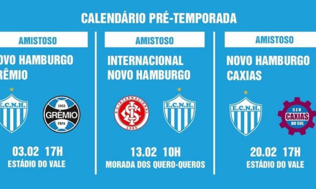 Novo Hamburgo confirma três amistoso