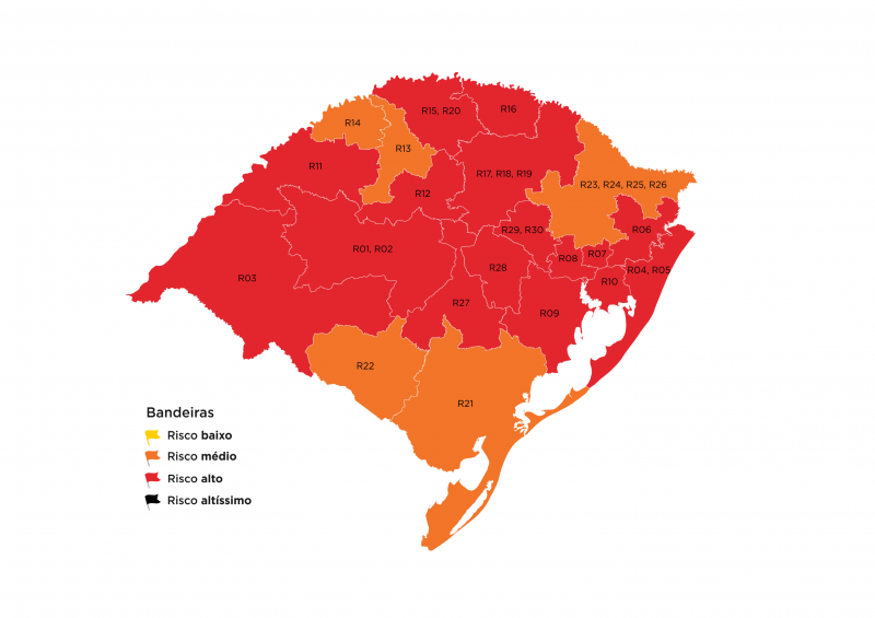 RS recebe três recursos ao mapa preliminar da 41ª rodada do Distanciamento Controlado