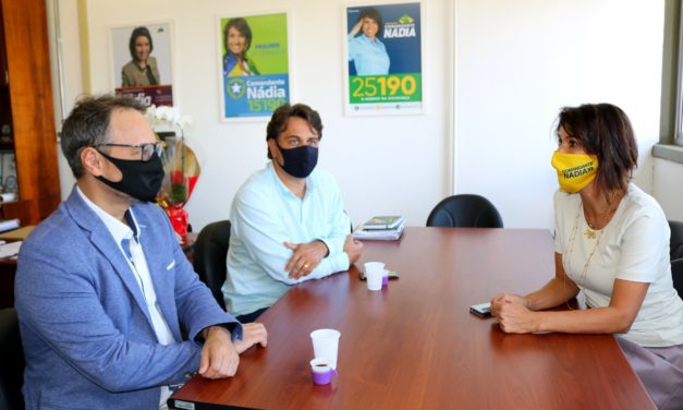 Presidente da RDCTV visita gabinete da vereadora Comandante Nádia
