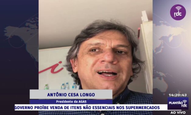 “Não faltarão produtos nos supermercados”, afirma presidente da AGAS sobre novo decreto estadual