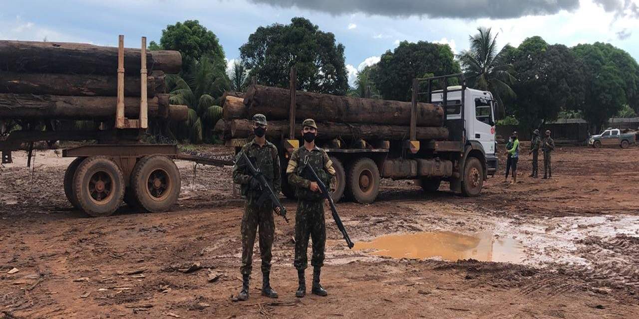 Militares colaboram na fiscalização de madeireiras no Norte