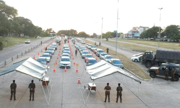 Exército auxilia na vacinação contra covid em Uruguaiana