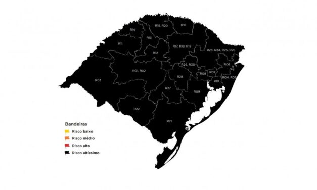 Pela quarta semana consecutiva, mapa do Distanciamento Controlado fica todo preto