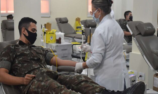 Batalhão do Exército participa da nova campanha de doação de sangue