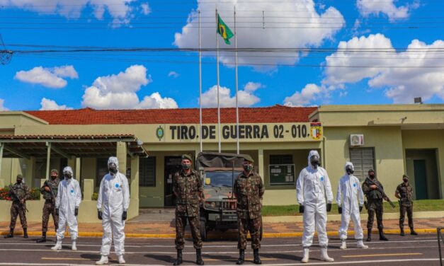 Exército realiza desinfecção em instalações de saúde