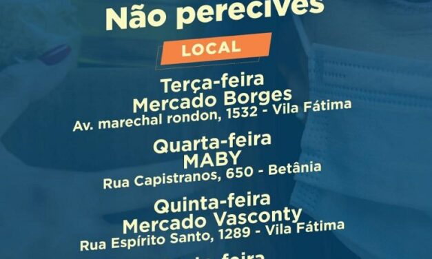 Cachoeirinha troca máscaras por alimentos não perecíveis