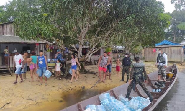 Exército apoia socorro a população em situação de emergência