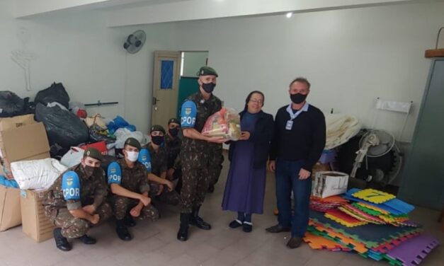 Exército arrecada uma tonelada de alimentos em Campanha Solidária