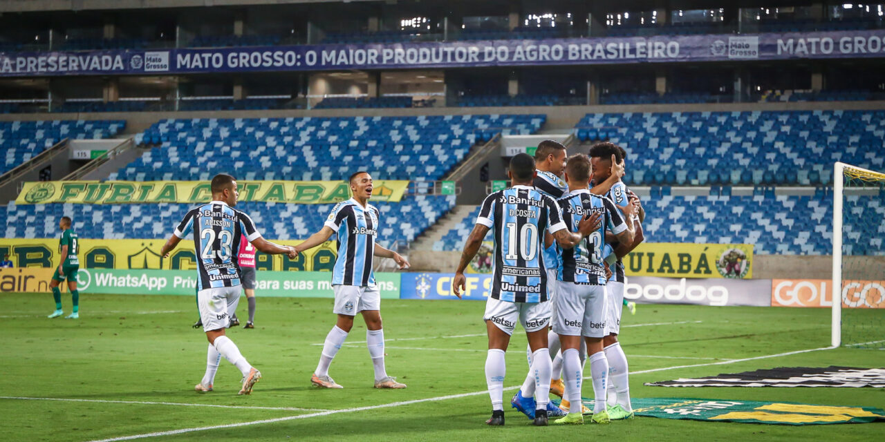 Grêmio vence o Cuiabá e chega a 13 pontos no Brasileirão