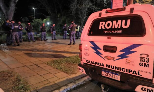 Guarda municipal dispersa aglomeração no Parcão nesta madrugada