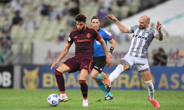 Desfalcado, Inter empata com Ceará e perde chance de entrar no G6