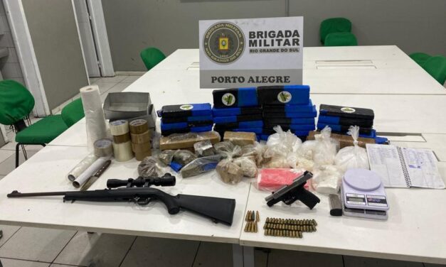 Denúncia anônima leva à apreensão de drogas e armas em Porto Alegre