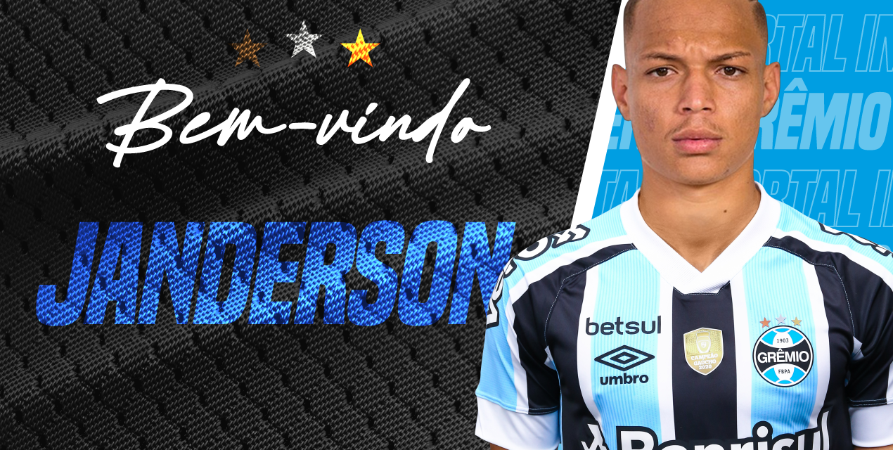 Grêmio anuncia o atacante Janderson como reforço para 2022