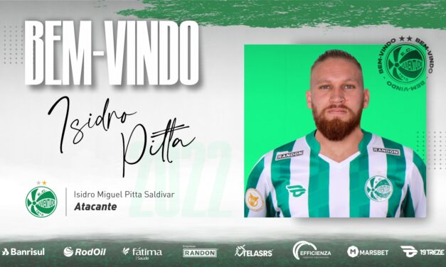 Juventude anuncia contratação do centroavante paraguaio “El Viking” Isidro Pitta