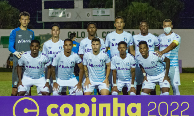 Grêmio vence o Castanhal-PA por 2 a 0 e está classificado na Copinha