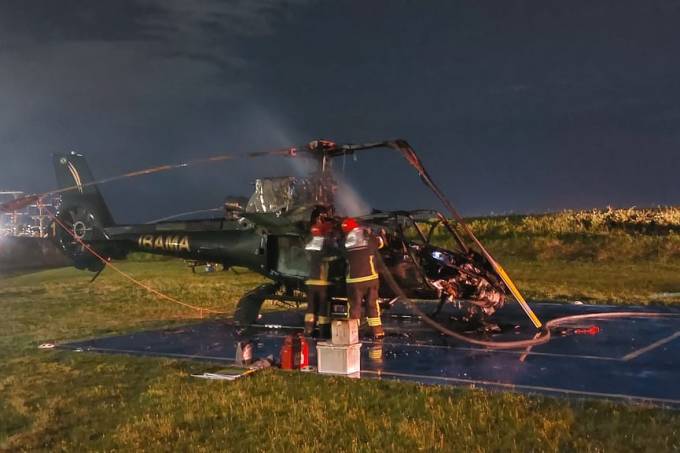 Helicóptero do Ibama é alvo de ataque incendiário