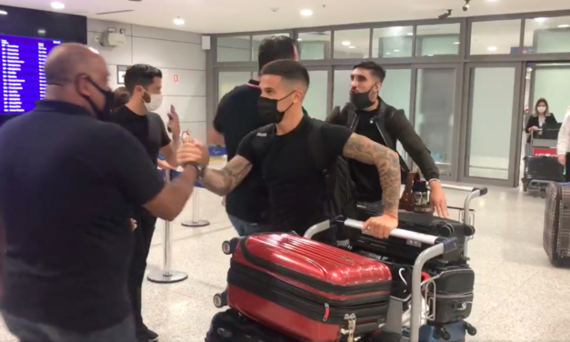 Novo reforço do Inter, Bustos desembarca em Porto Alegre